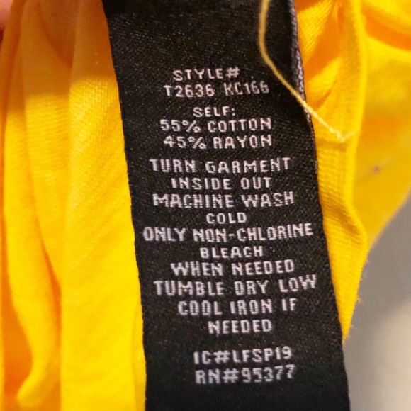 Sanctuary Yellow Front Tie Tee - Medium - Picture 7 of 8